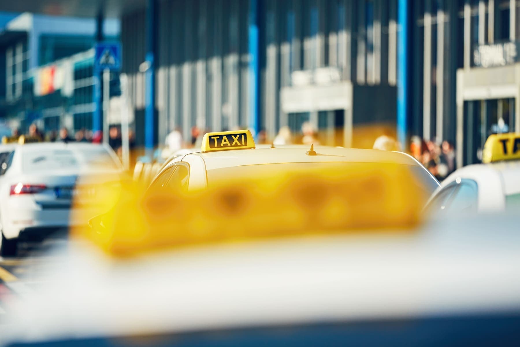 Taxi in der Stadt
